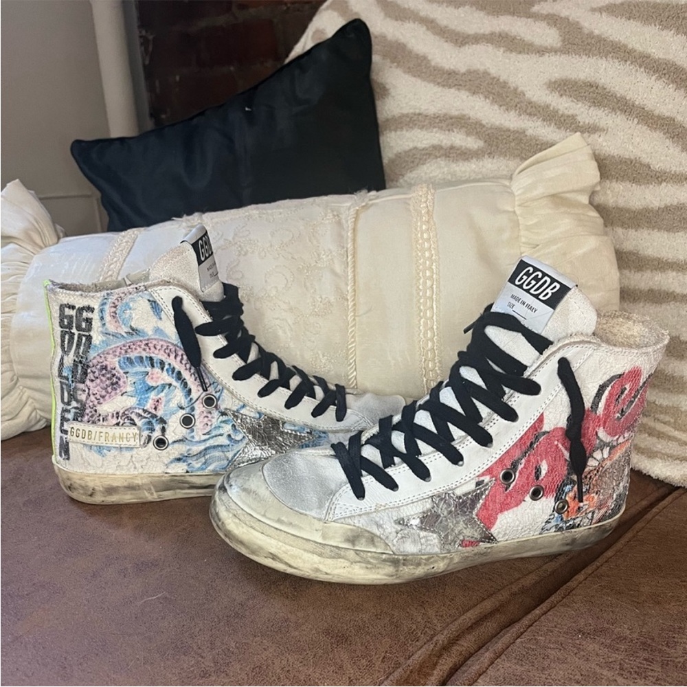 Rare golden goose high tops